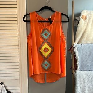 Organge patterned lightweight tank